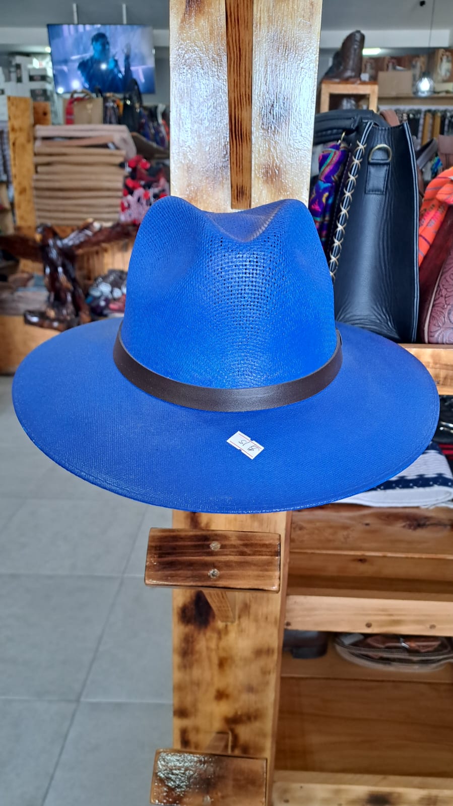 SOMBRERO LONA YUTE EXPLORER AZUL BANDERA