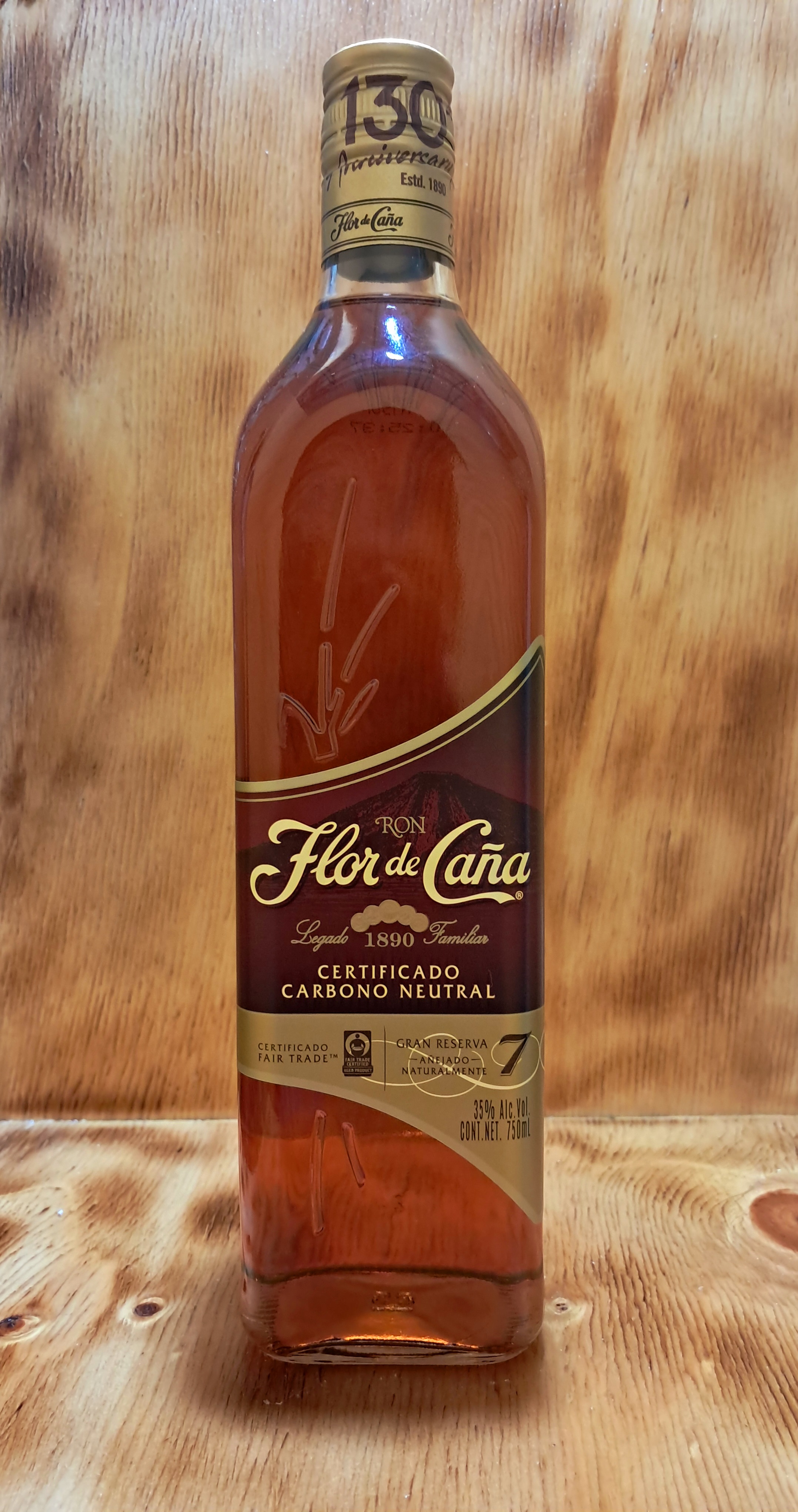 RON FLOR DE CAÑA 7 AÑOS GRAN RESERVA  / 750ML