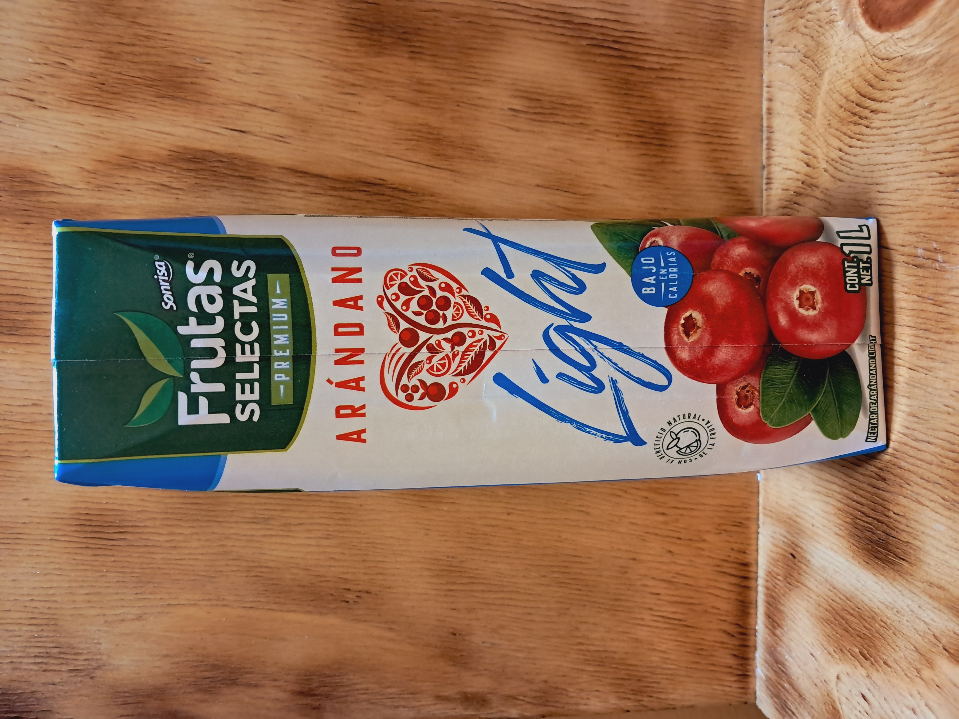 FRUTAS SELECTAS BEBIDA SABOR ARANDANO LIGHT   1LT