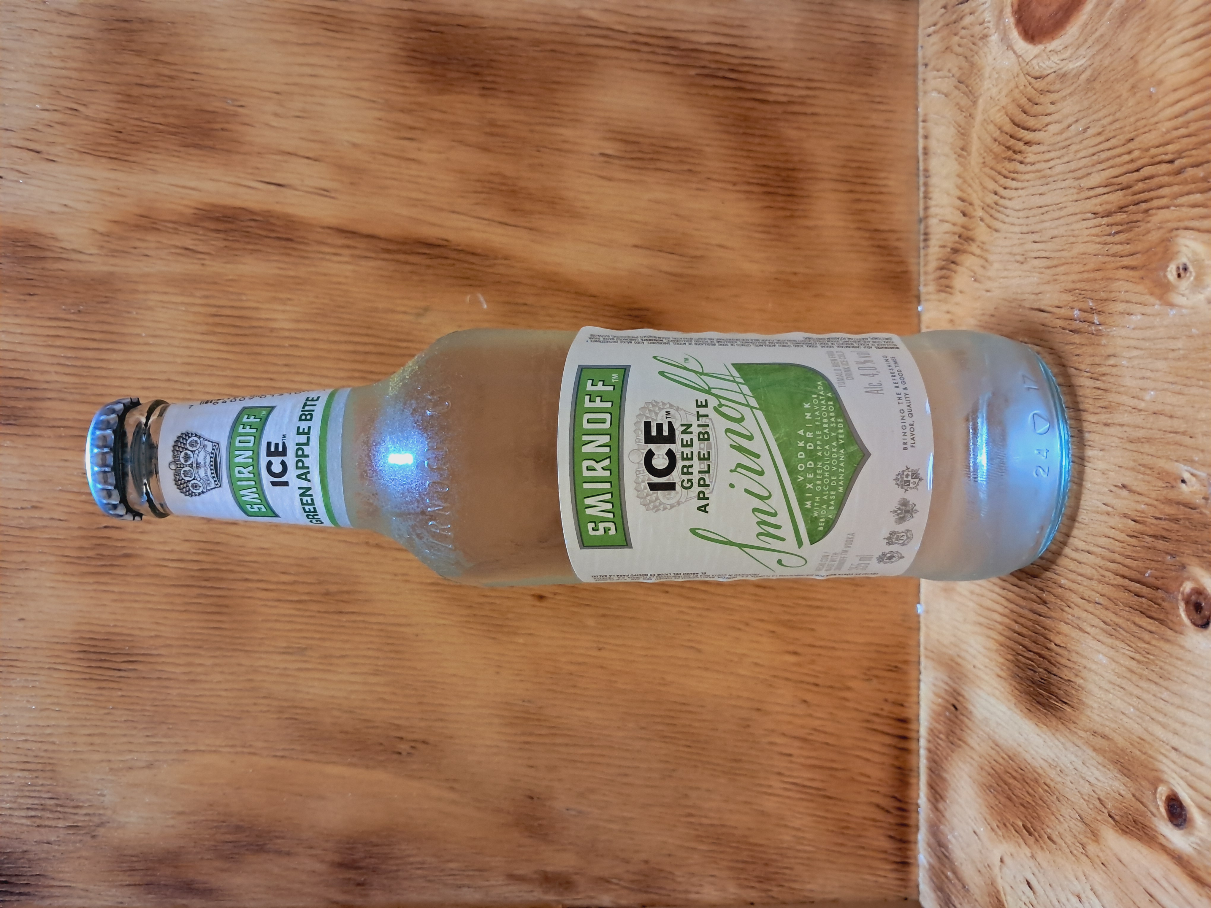 CERVEZA SMIRNOFF ICE GREEN APPLE VIDRIO  355 ML