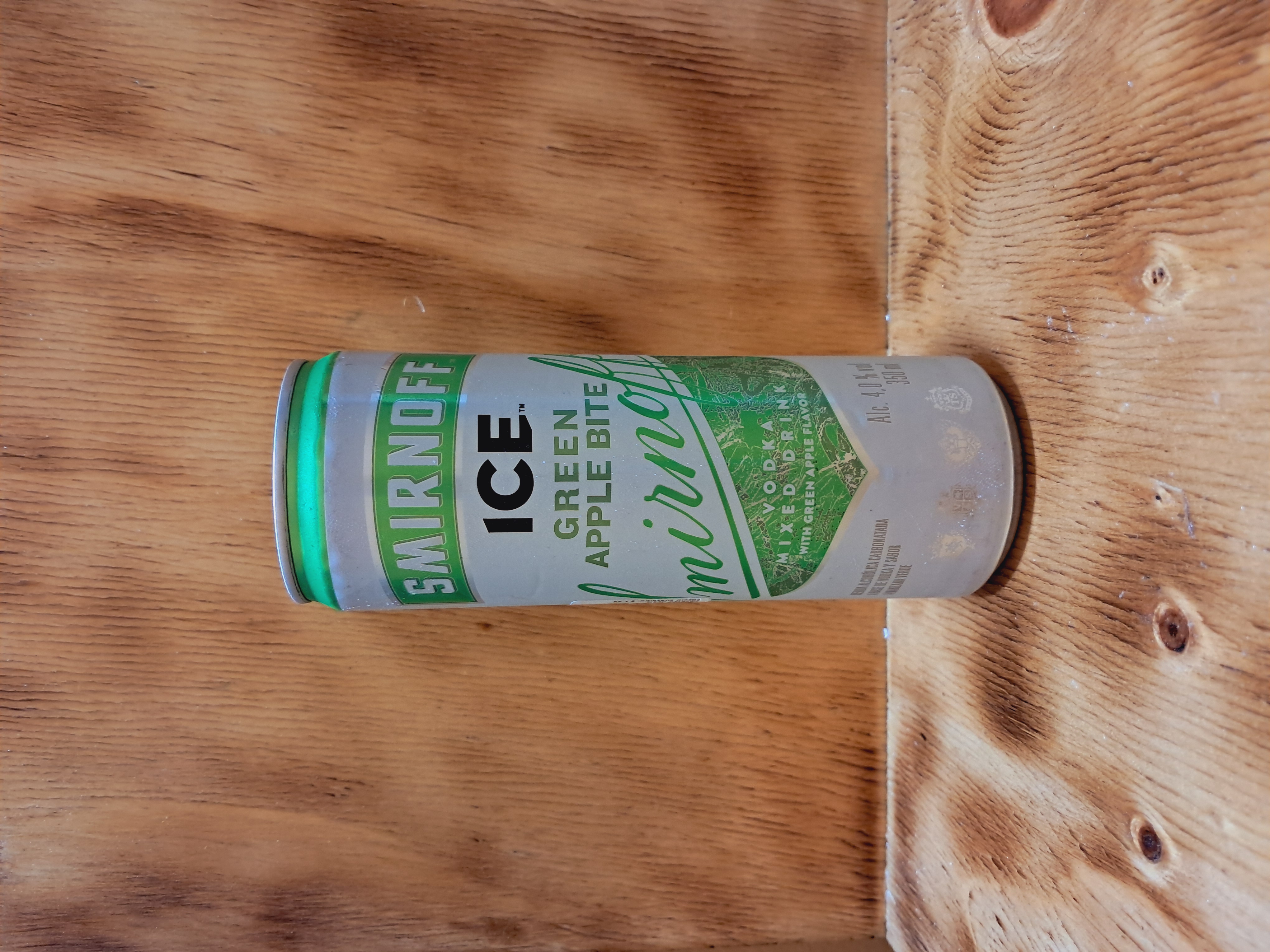 CERVEZA SMIRNOFF ICE GREEN APPLE  LATA 350 ML