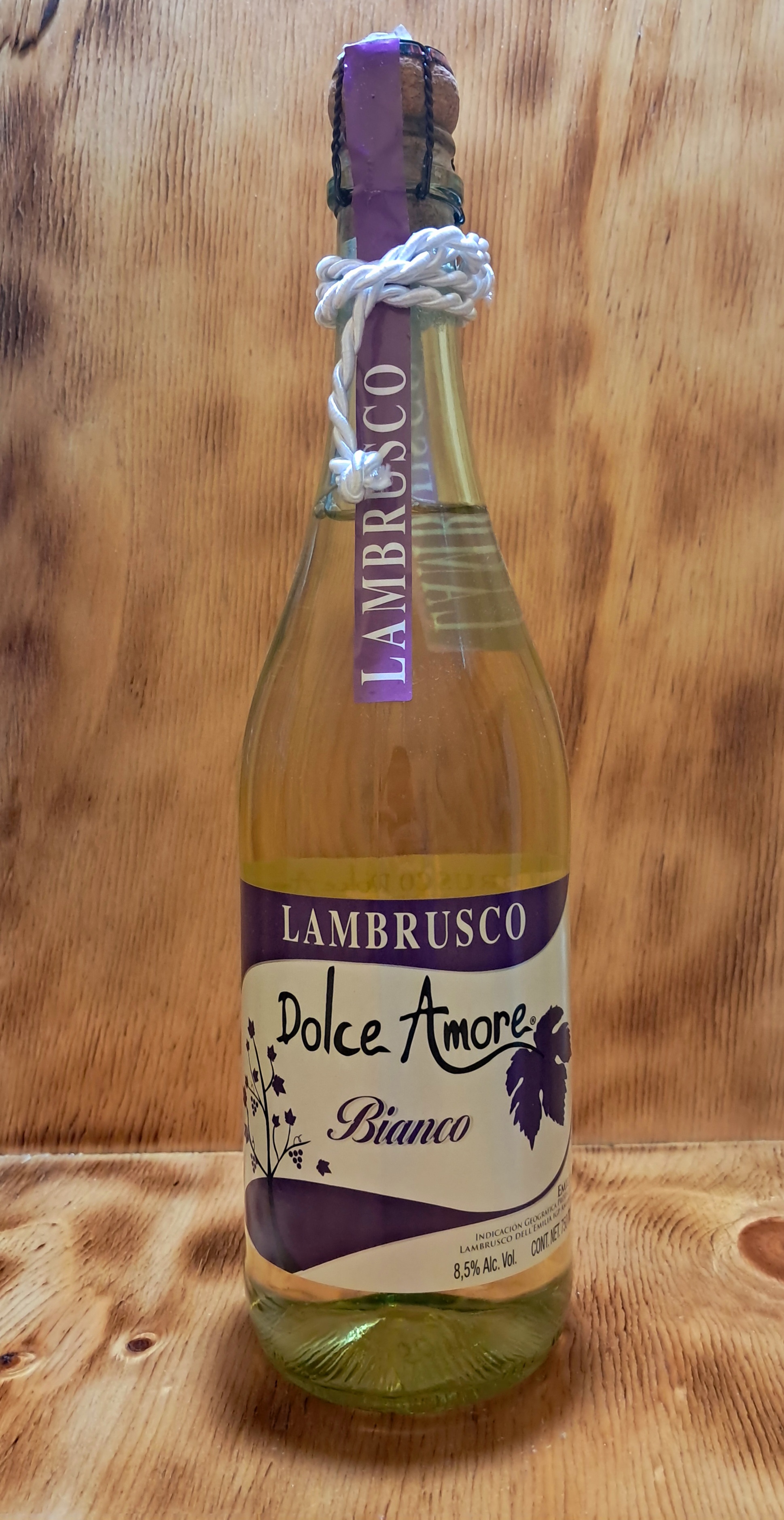 VINO LAMBRUSCO DOLCE AMORE BIANCO 750 ML