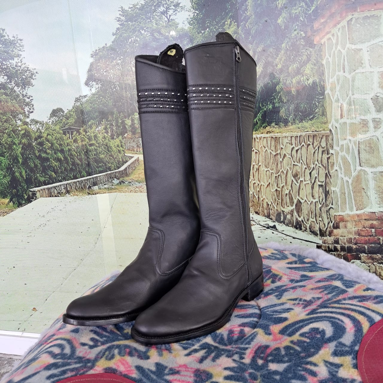 BOTA PARA MONTAR UNISEX NEGRA