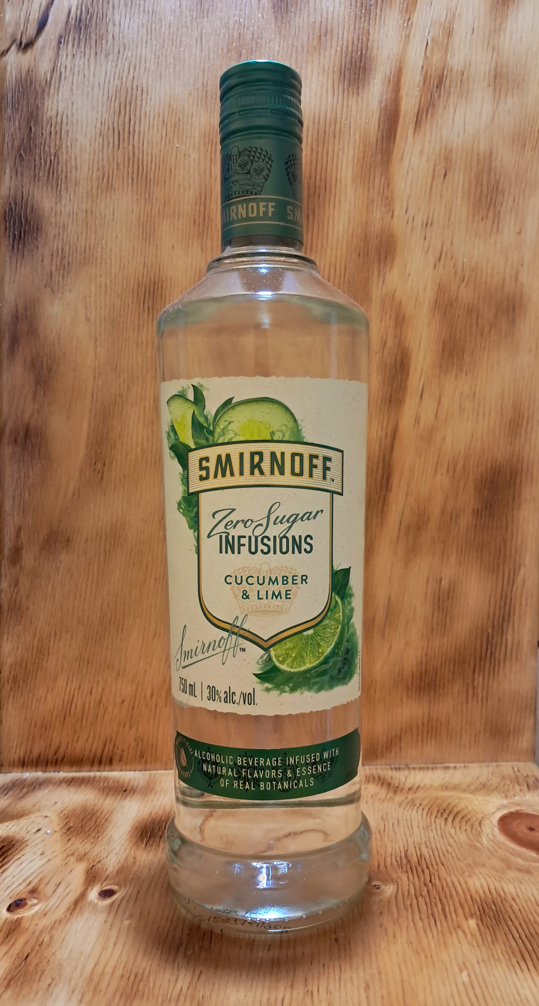VODKA SMIRNOFF INFUSIÓN CUCUMBER Y LIMA 750 ML