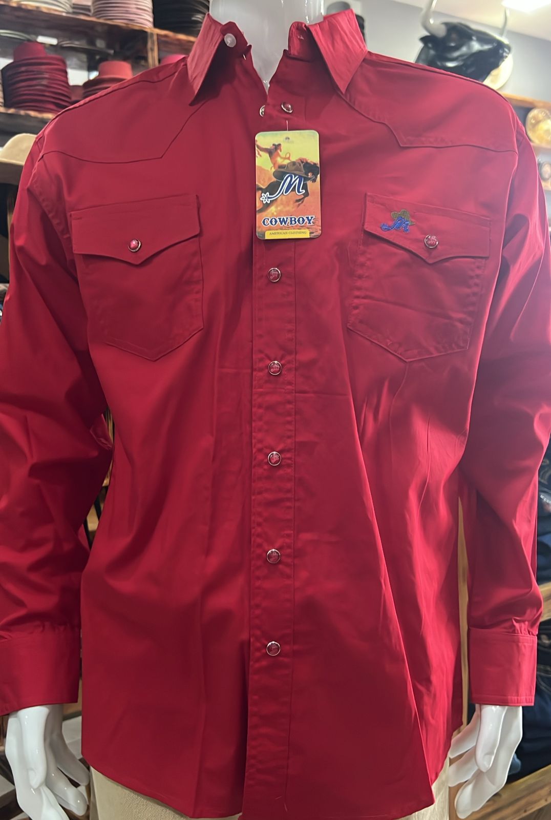 CAMISA COWBOY LISA ROJO