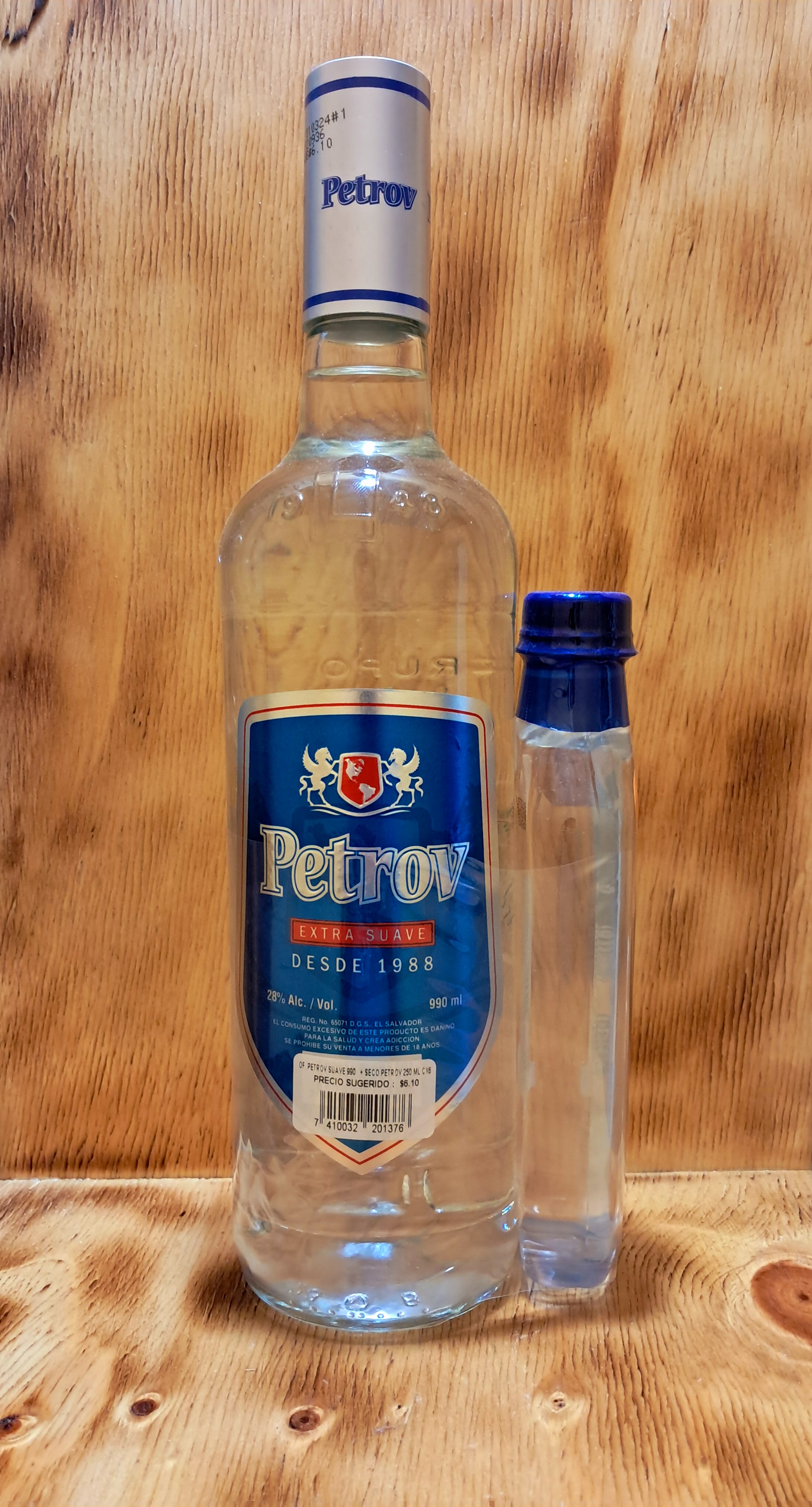 VODKA PETROV EXTRA SUAVE  990ML Duo + 250ML
