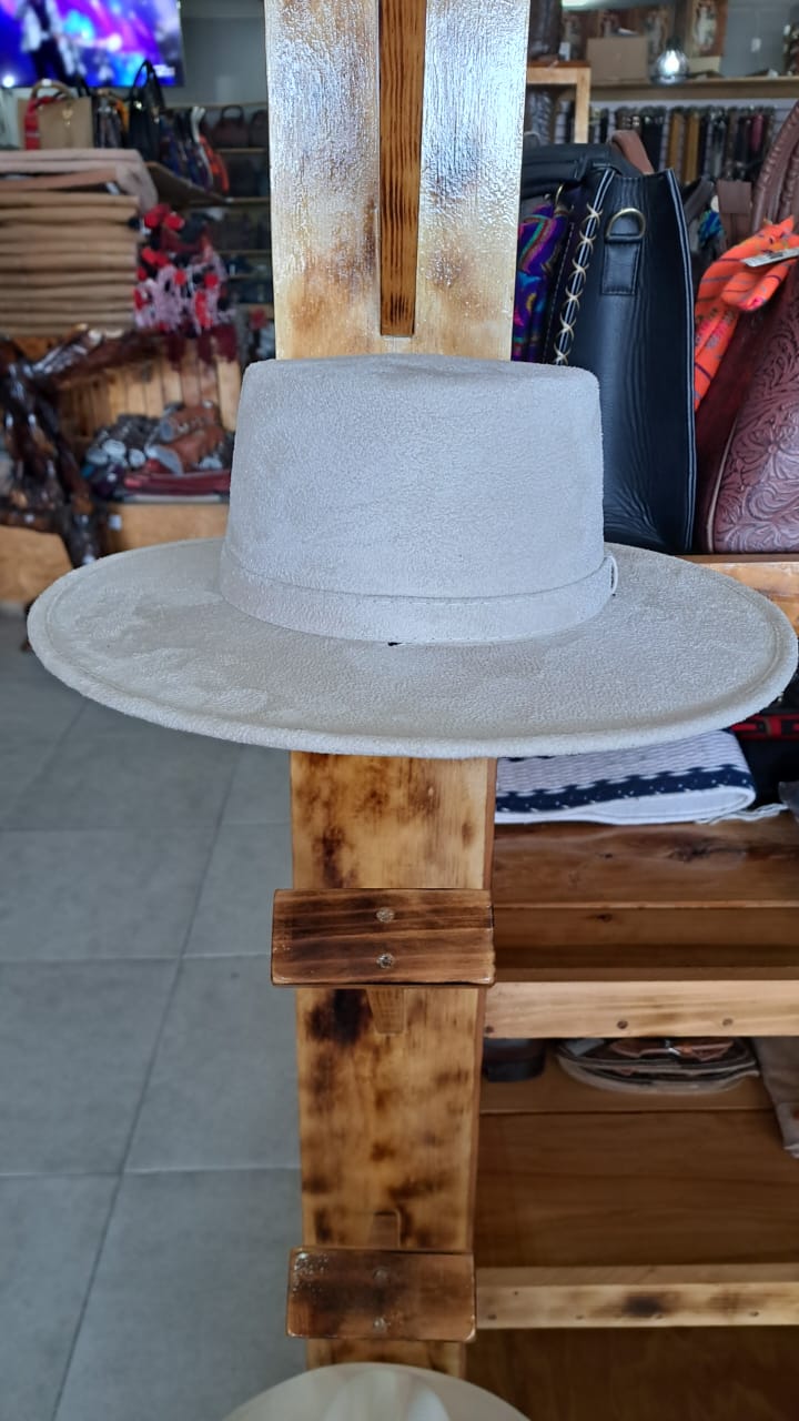 SOMBRERO GAMUZA CORDOBE  BLANCO