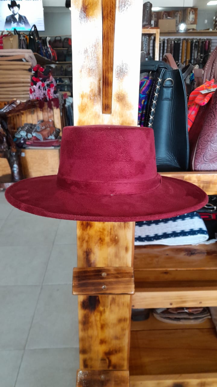 SOMBRERO GAMUZA CORDOBE  VINO