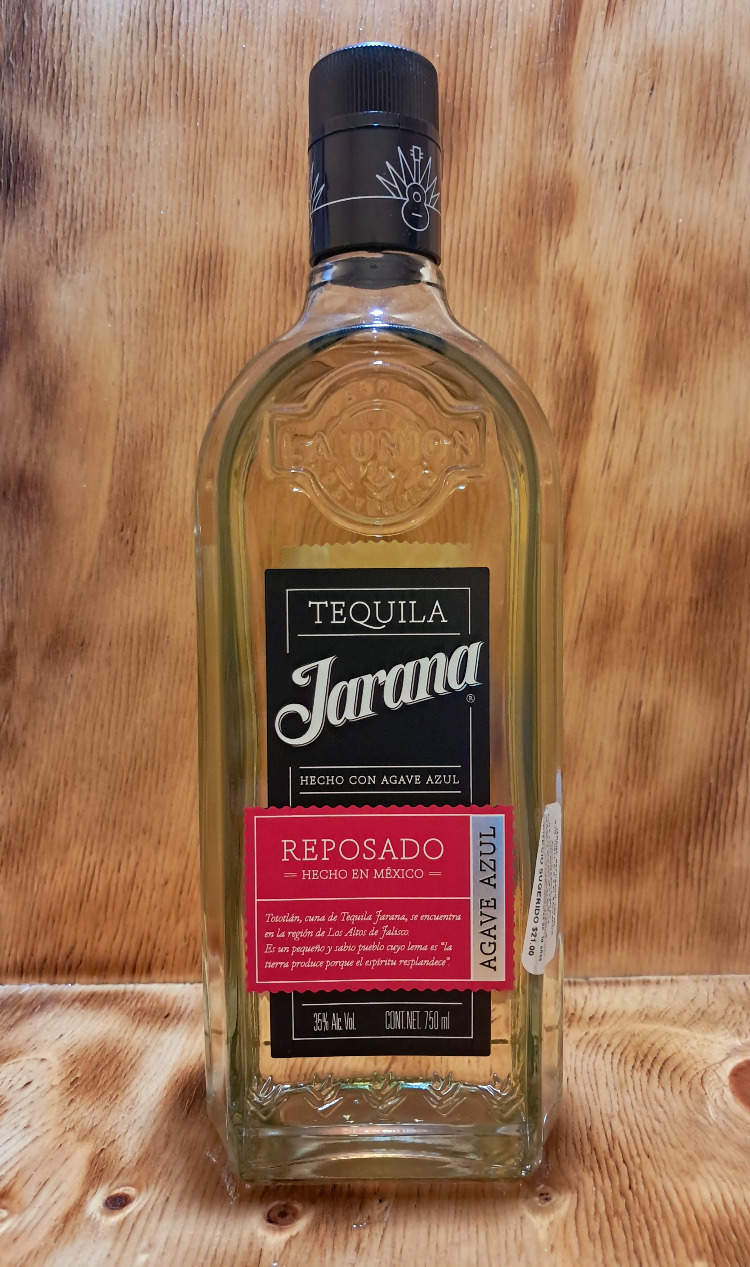 TEQUILA JARANA REPOSADO 750ML