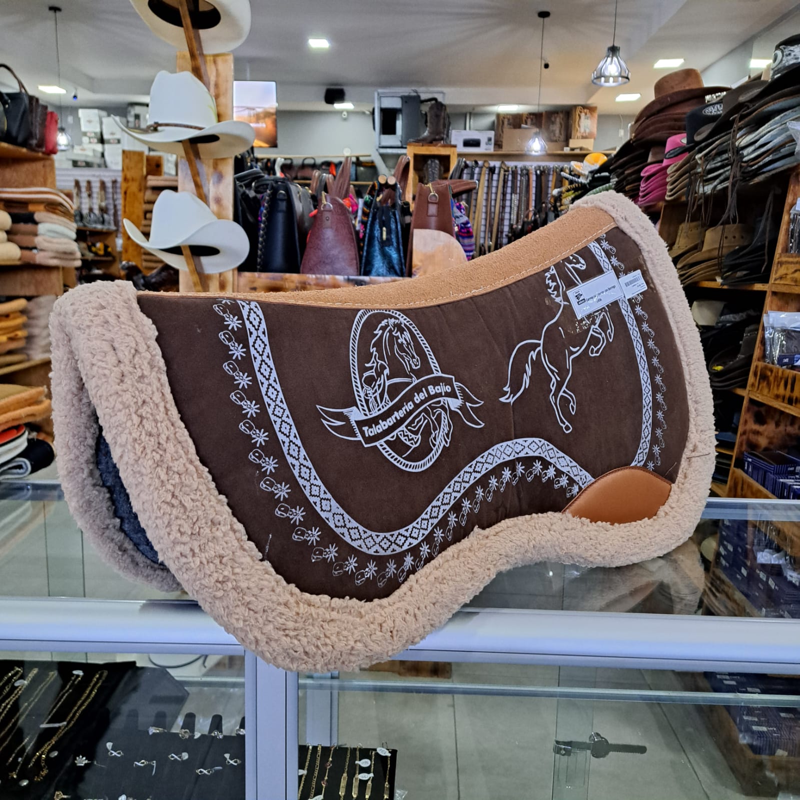 Carona de gamuza borrego mediano