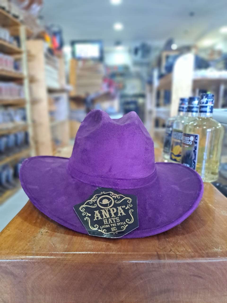 SOMBRERO GAMUZA DENVER PURPURA