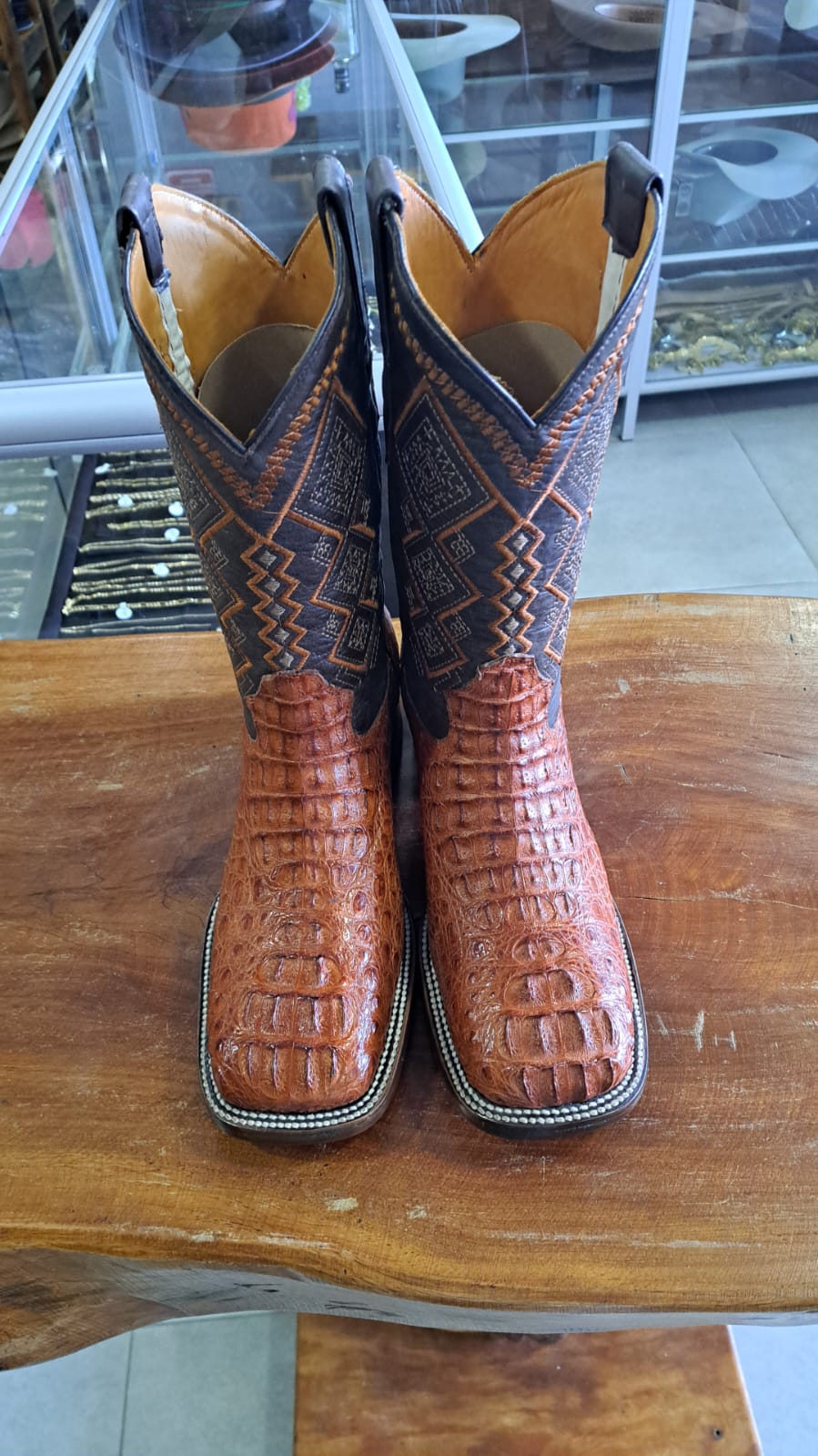BOTA COCODRILO NARANJA