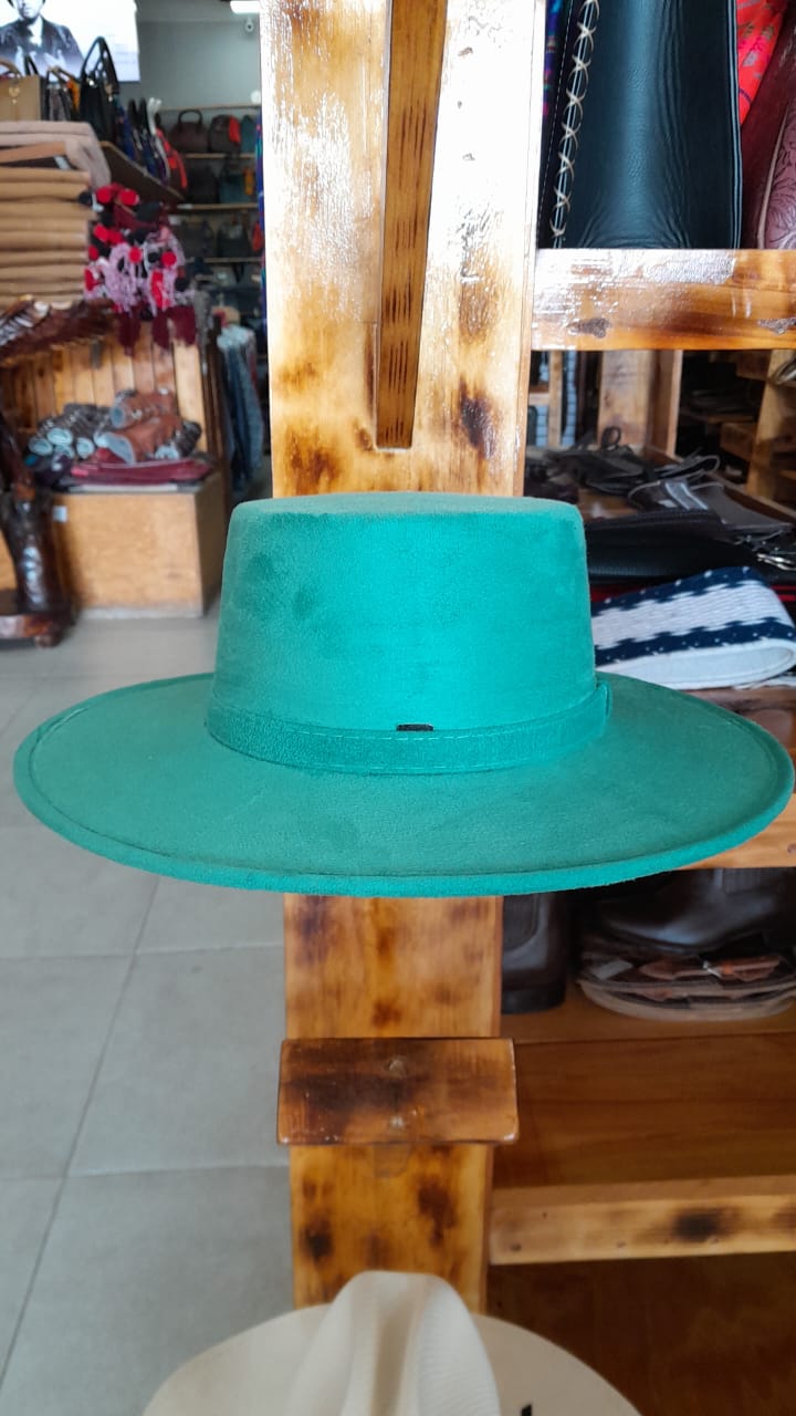 SOMBRERO GAMUZA CORDOBE VERDE