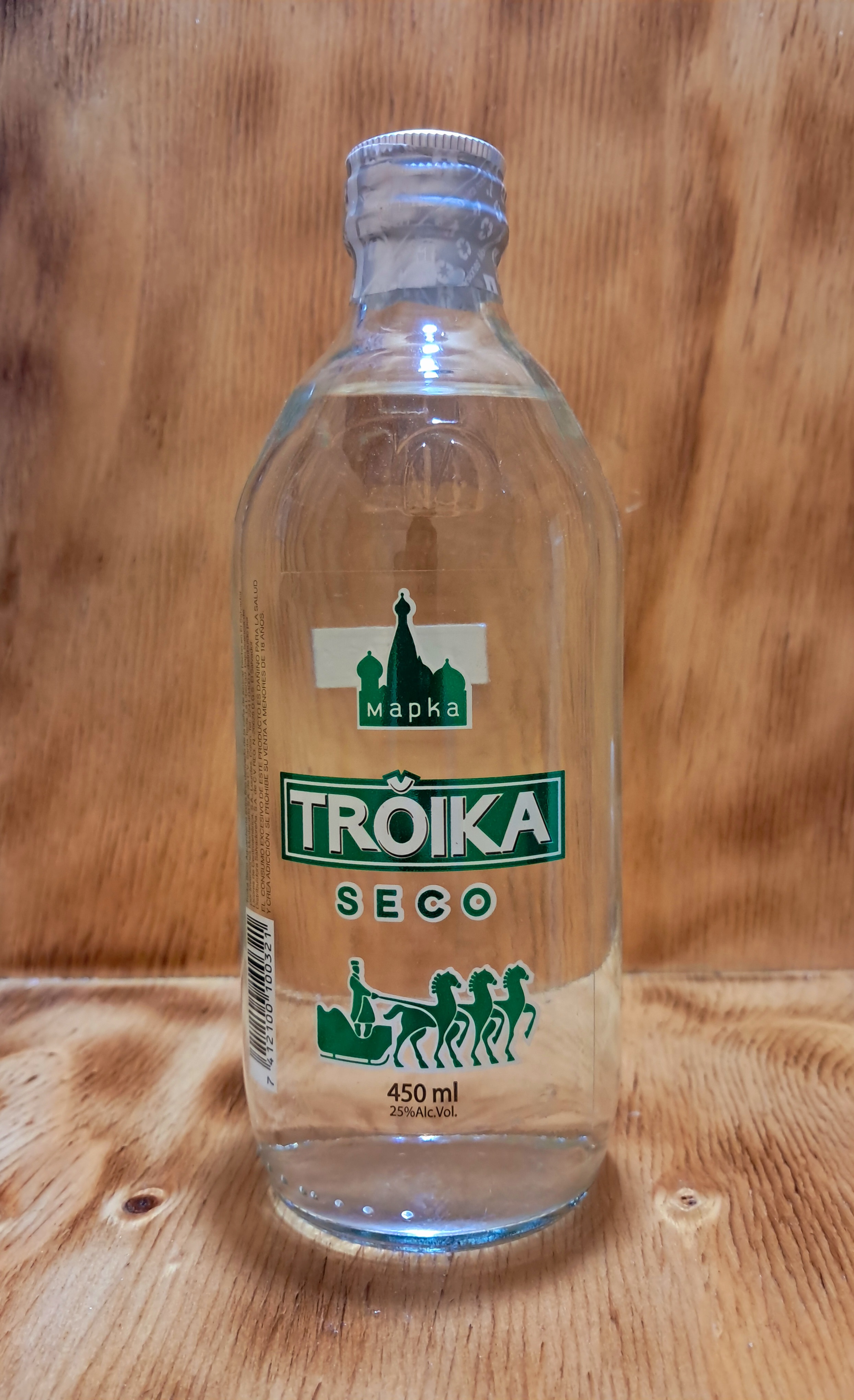 VODKA TROIKA SECO  450ML