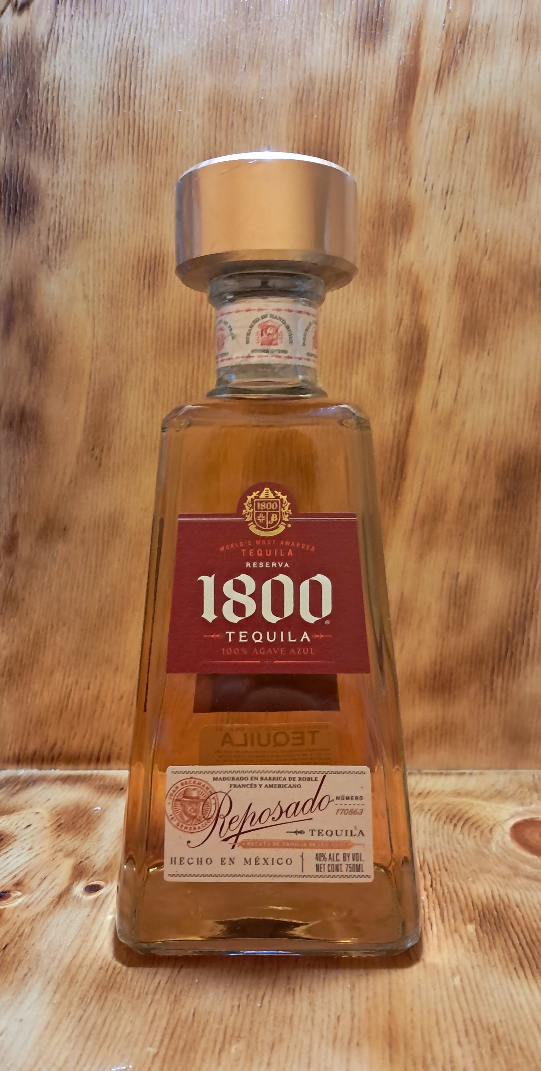 TEQUILA 1800 REPOSADO 750ML
