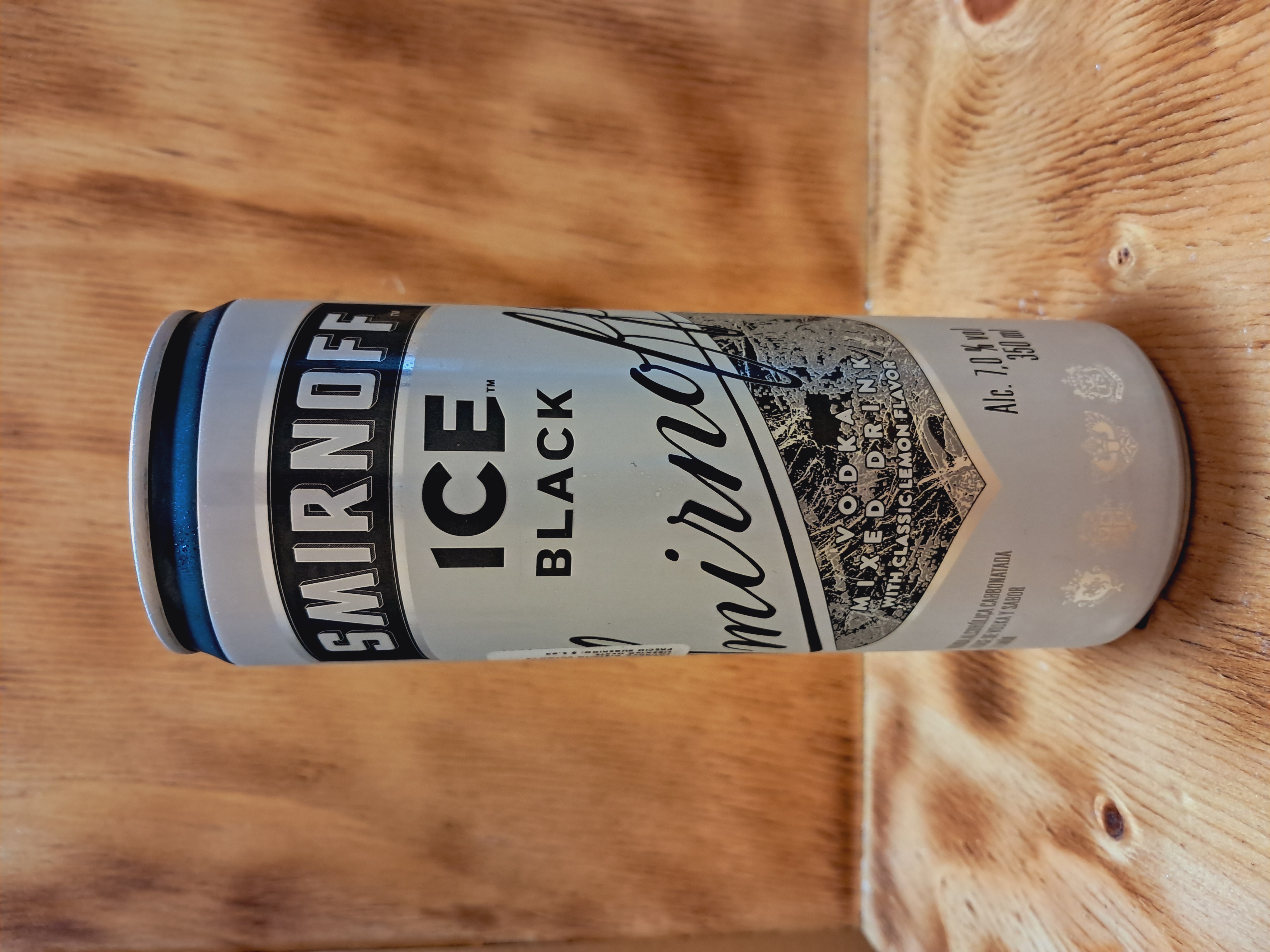 CERVEZA SMIRNOFF ICE BLACK LATA 350 ML