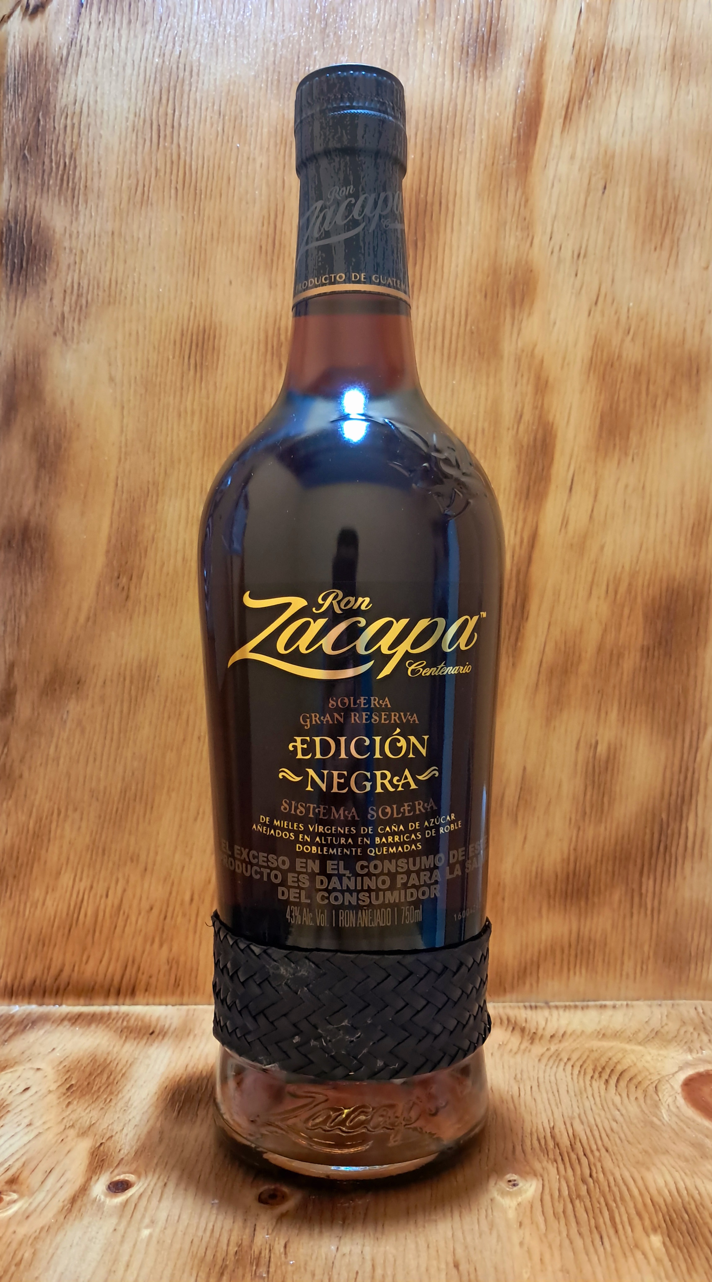 RON ZACAPA EDICION NEGRA 750 ML