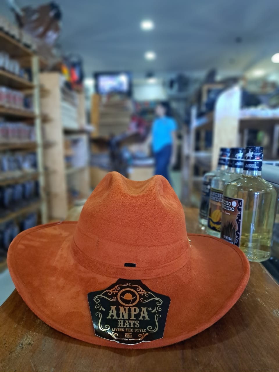 SOMBRERO GAMUZA DENVER NARANJA