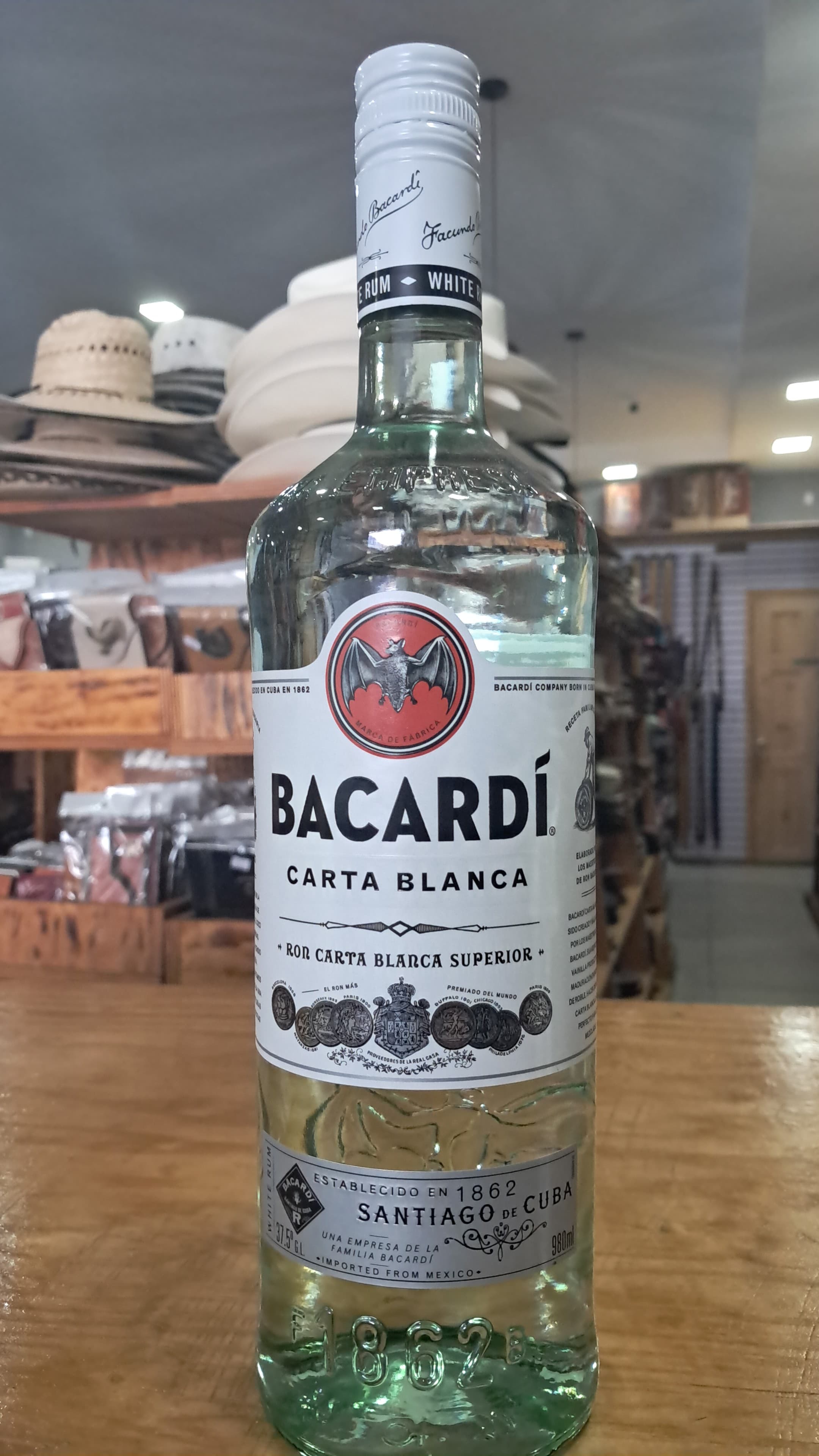 RON BACARDI CARTA BLANCA 980ML