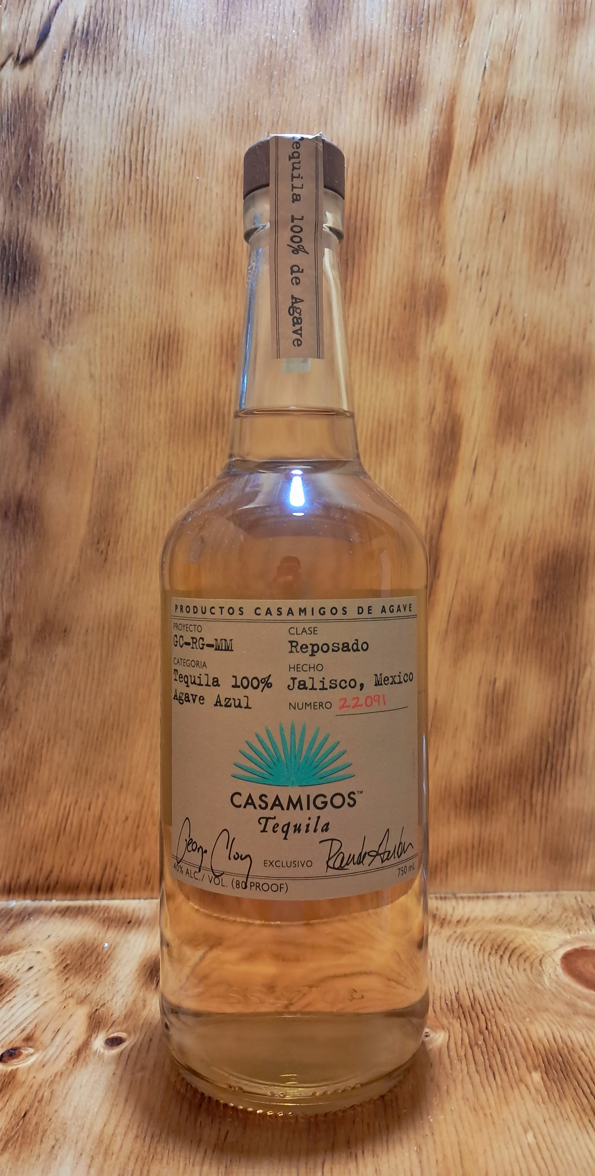 TEQUILA CASAMIGOS REPOSADO 750 ML