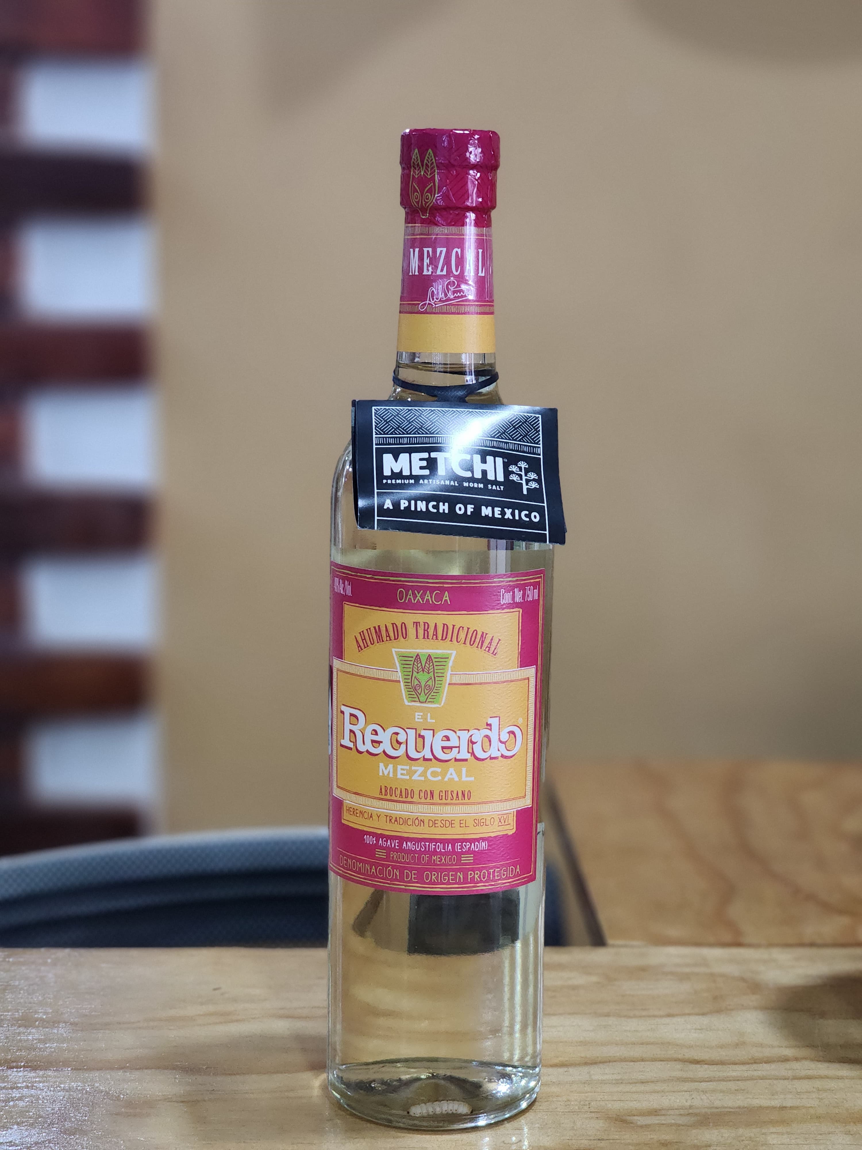 MEZCAL EL RECUERDO OAXACA ABOCADO 750ML