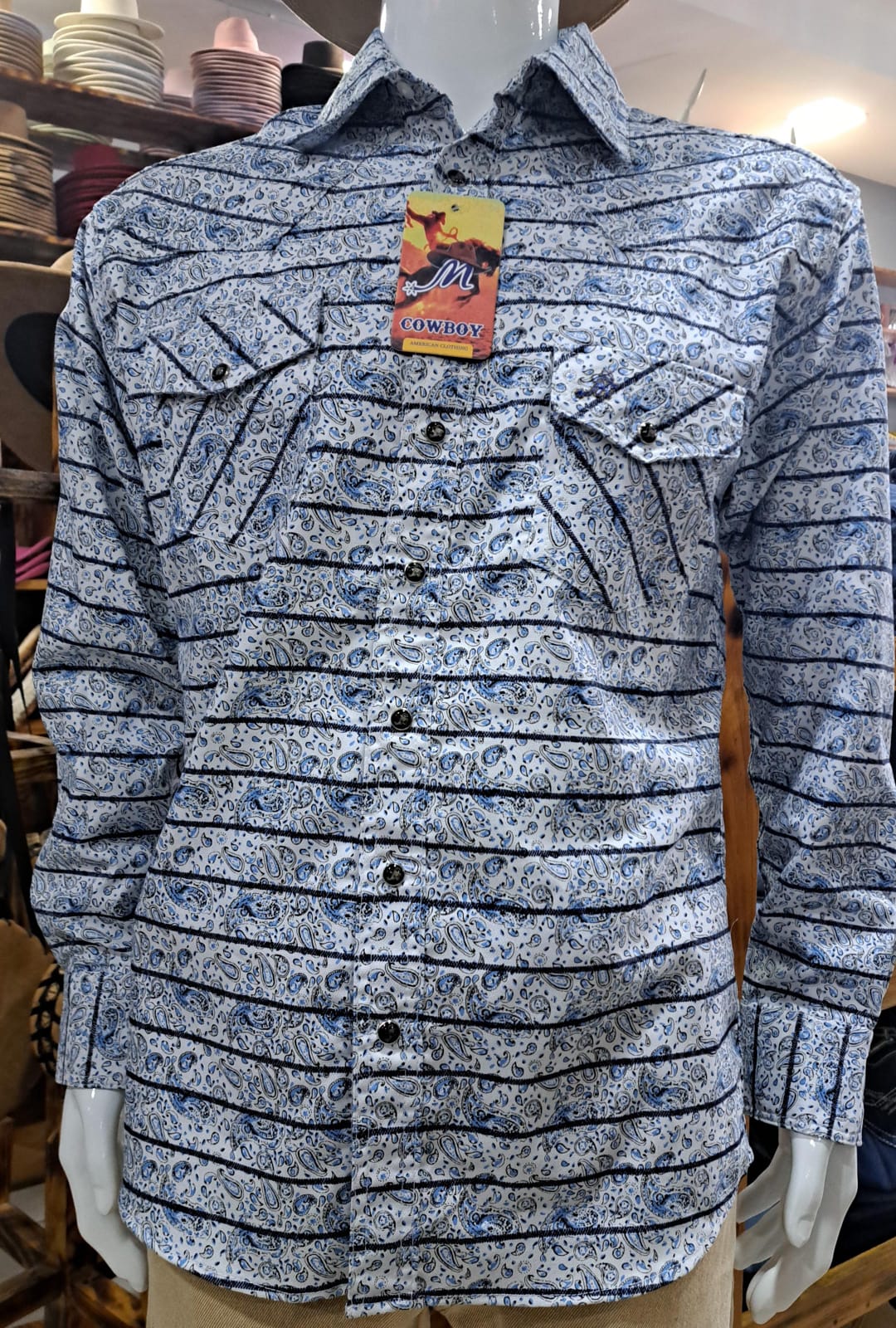 CAMISA COWBOY BLANCA PAÑUELO