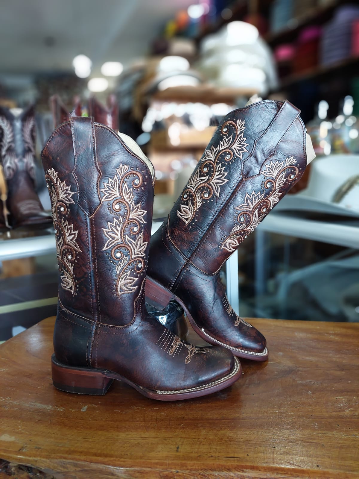 BOTA PARA DAMA Flamenco tabaco