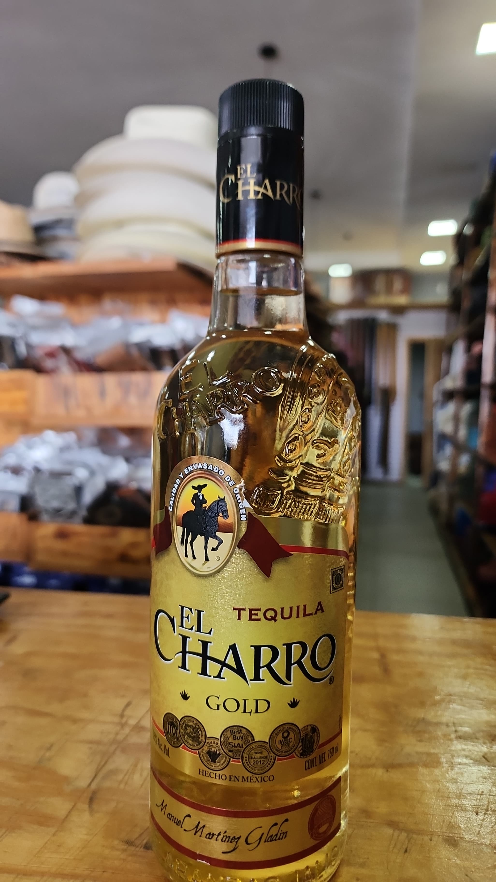 TEQUILA EL CHARRO GOLD 750ML