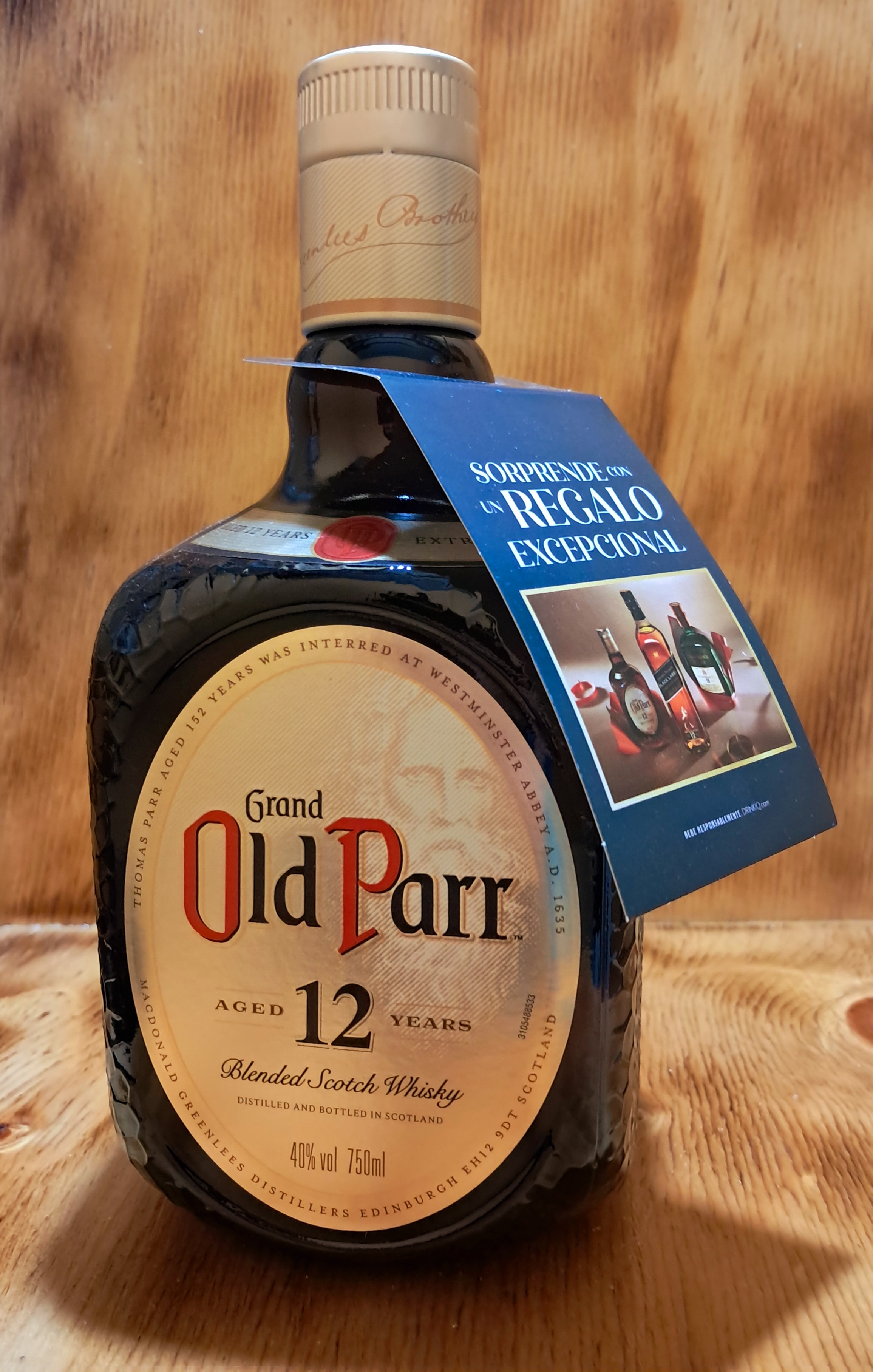 WHSKY GRAND OLD PARR 12 YEAR 750 ML