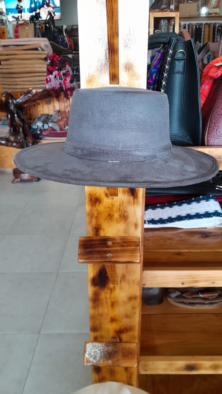 SOMBRERO GAMUZA CORDOBE  GRIS