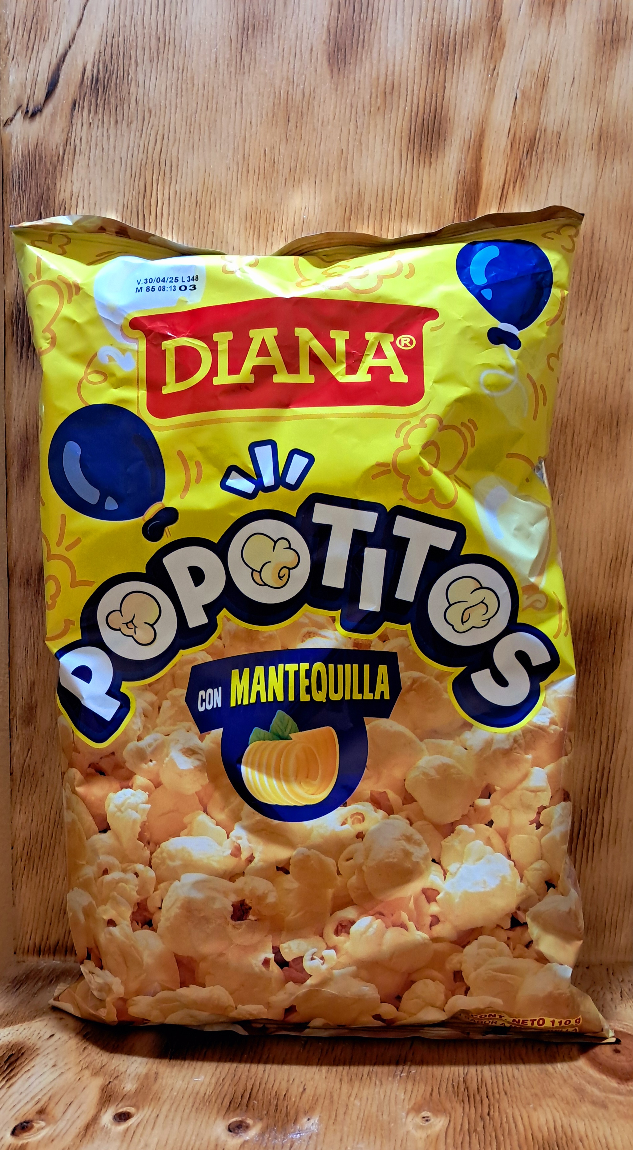 BOQUITAS DIANA  POPOTITOS CON MANTEQUILLA  110 G