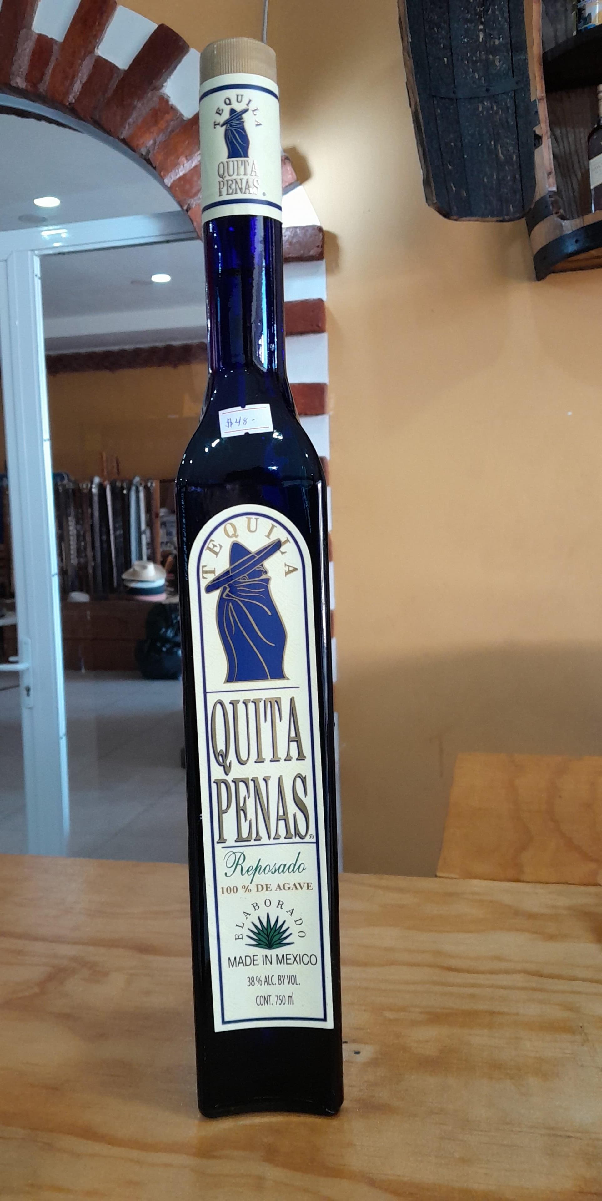 TEQUILA QUITA PENAS REPOSADO 750ML