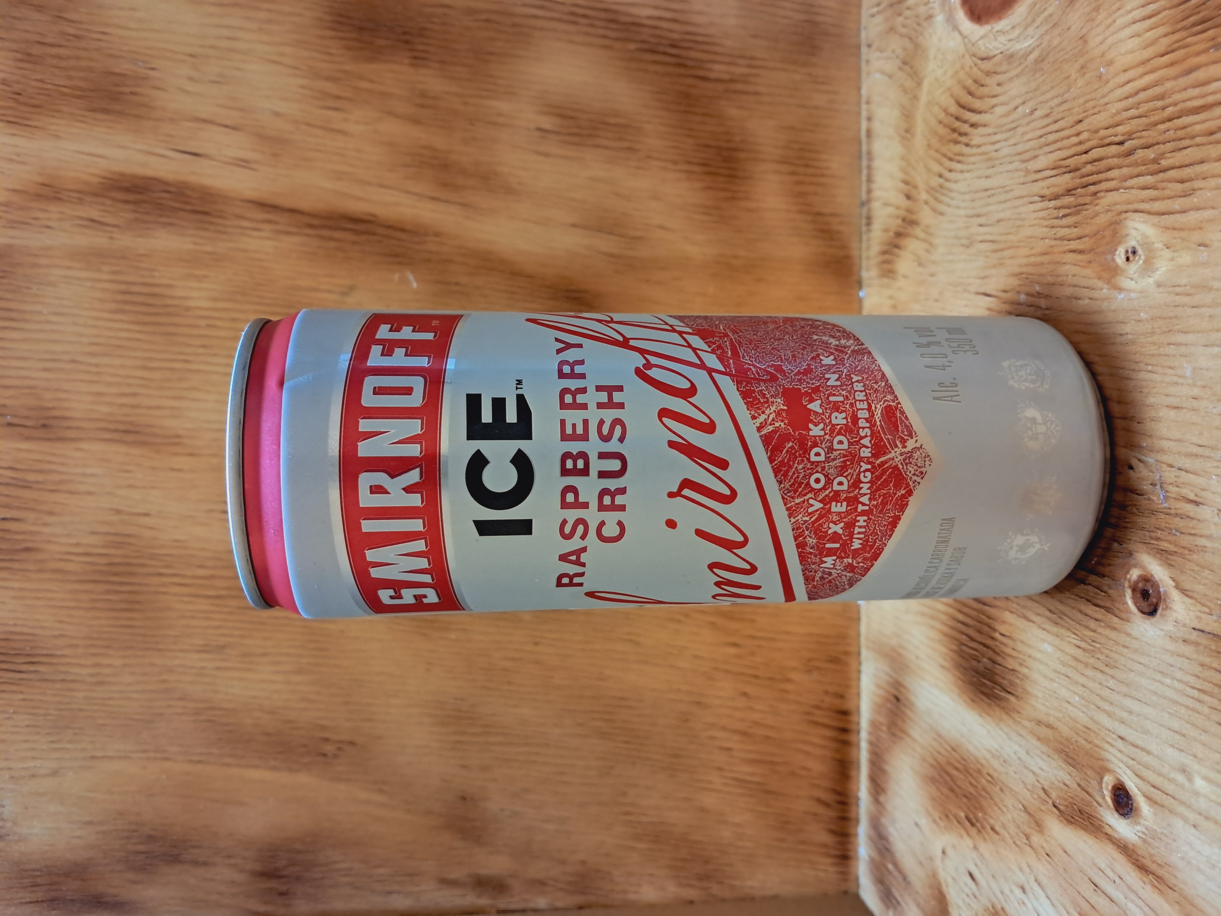 CERVEZA SMIRNOFF ICE RASPBERRY LATA 350 ML