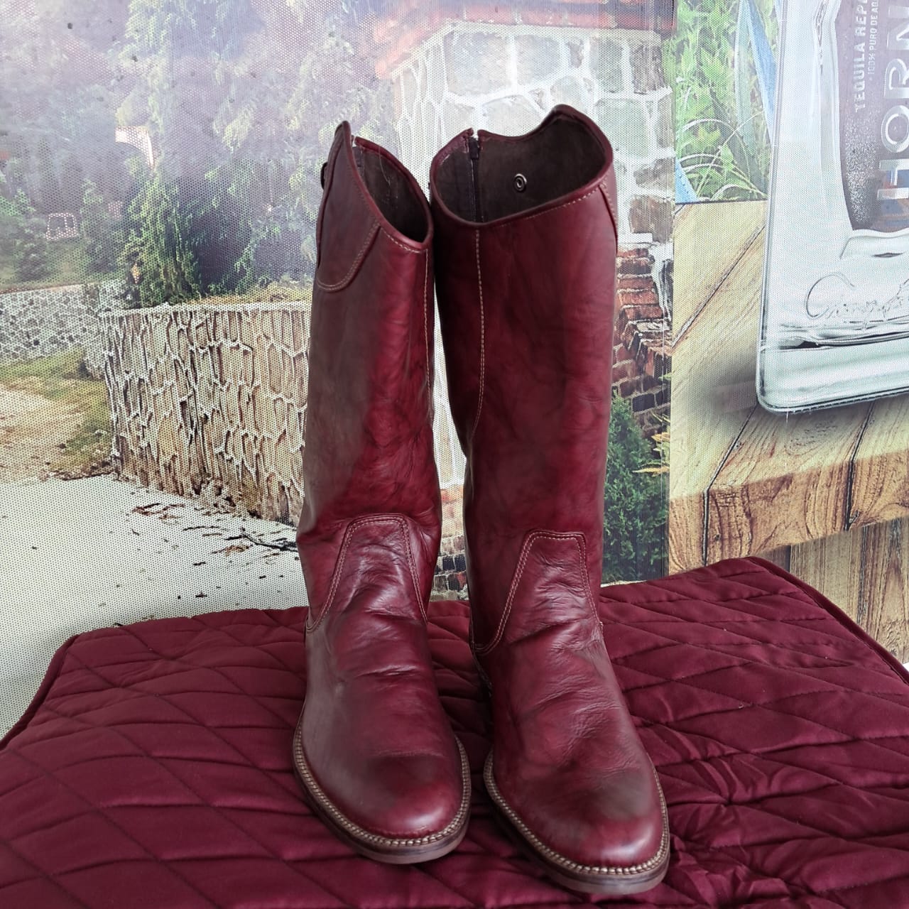 BOTA PARA MONTAR UNISEX VINO