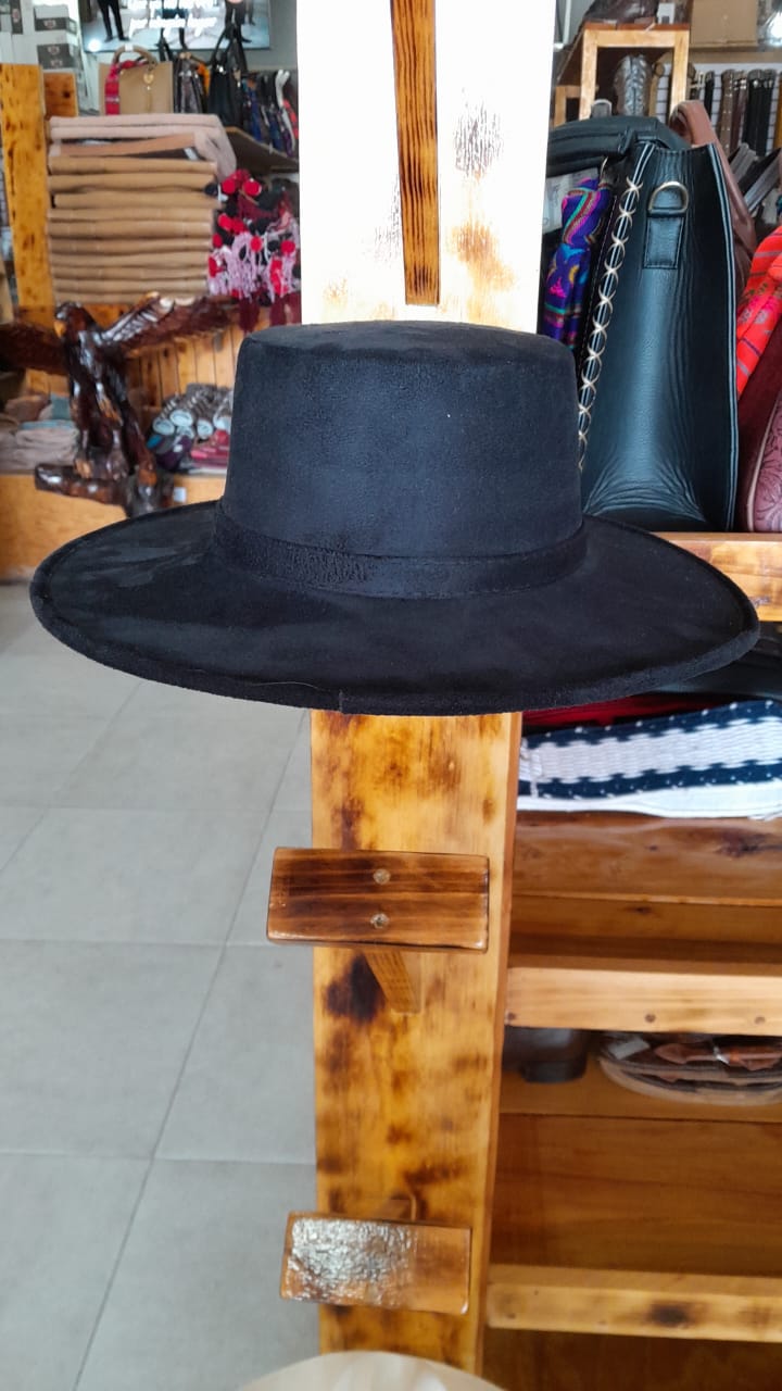 SOMBRERO GAMUZA CORDOBE NEGRO
