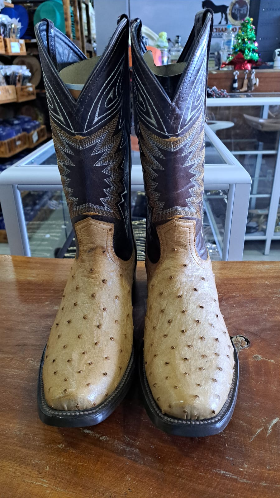Bota de avestruz BEIGE