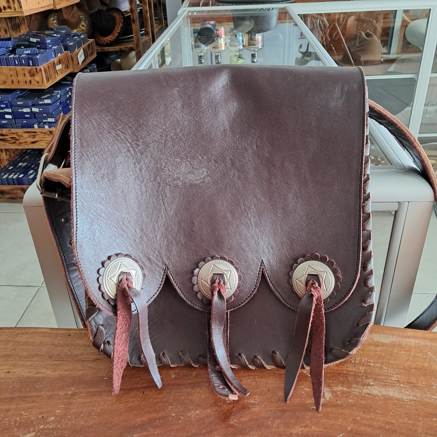 Bolso de cuero, caballero